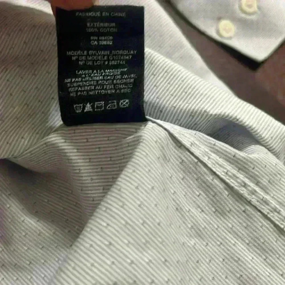 Theory Men's Dress Shirt Long Sleeve Regular Fit Button Up - Picture 11 of 12